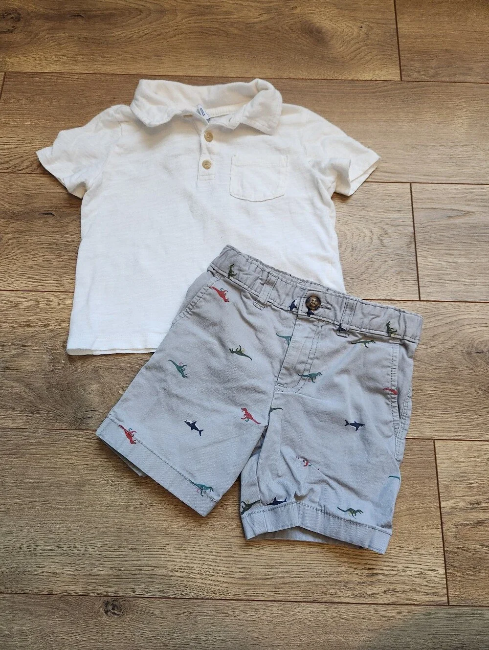 3t Boys Polo And Dino Shirts Outfit